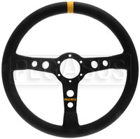 Click for a larger picture of MOMO Model 07 Steering Wheel, Black, Smooth Leather, 350mm