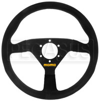 Click for a larger picture of MOMO Model 78 Steering Wheel, Black, Suede, 330mm