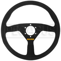 Click for a larger picture of MOMO Model 78 Steering Wheel, Black, Suede, 350mm