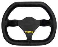Click for a larger picture of MOMO Model 29 Flat-Top Steering Wheel, Suede, 270mm