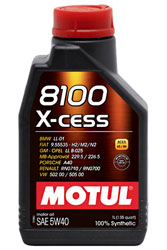 Click for a larger picture of Motul 8100 X-CESS Synthetic Engine Oil