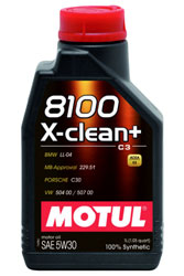 Click for a larger picture of Motul 8100 X-CLEAN+ Synthetic Engine Oil