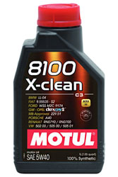 Click for a larger picture of Motul 8100 X-CLEAN Synthetic Engine Oil