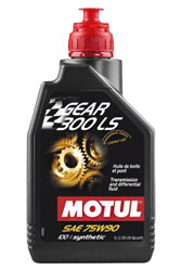 Click for a larger picture of Motul GEAR 300 LS Limited Slip Synthetic Racing Gear Oil