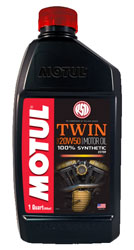 Click for a larger picture of Motul TWIN Synthetic Motorcycle Oil