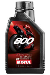 Click for a larger picture of Motul 800 2T Factory Line 2-Cycle Road Racing Oil, Liter