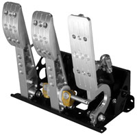 Click for a larger picture of OBP Pro-Race V2 3-Pedal Box, Floor Mount, without MC