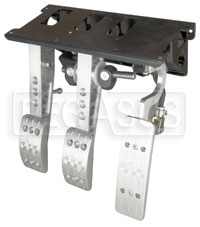 Click for a larger picture of OBP Pro-Race V2 3-Pedal Box, Firewall Mount, without MC