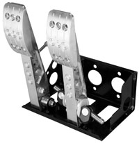 Large photo of OBP Pro-Race V2 Floor Mount 2-Pedal Assembly, without MC, Pegasus Part No. OBP-0161PR