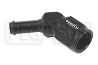 Click for a larger picture of 6AN Female to 10mm Barbed Adapter - Black - 45 degree