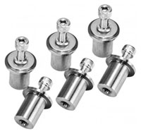 Click for a larger picture of OBP Steel Pedal Box Fixing Top Hats and Bolts, 6-pc x M8