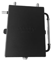 Click for a larger picture of "Dark Matter" Square Bulk Head Mount Oil Catch Tank, 2 L