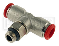 Large photo of OMP T-Shape Nozzle Connector for 8mm OD Aluminum Tubing, Pegasus Part No. OMP-CD392