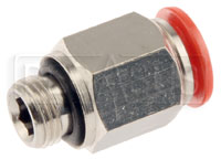 Click for a larger picture of OMP Straight Nozzle Connector for 8mm OD Aluminum Tubing