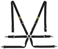 Click for a larger picture of OMP ONE SL 2x2 FIA Sedan Harness, 2" Shoulder, 2" Lap, PU