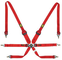 Click for a larger picture of OMP ONE 2/3x2 FIA Sedan Harness, 2/3" Shoulder, 2" Lap, PD