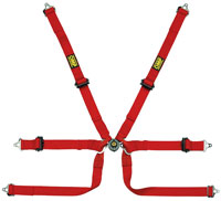 Click for a larger picture of OMP Formula 2x2 FIA SL Harness, Bolt-In Shoulders, Pull Up