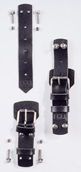 Large photo of OMP Leather Hold-Down Straps, Pair, Pegasus Part No. OMP-EB487