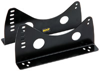 Click for a larger picture of OMP Steel Side-Mount Seat Brackets, Low, Black, FIA