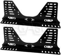 Click for a larger picture of OMP Steel Side-Mount Seat Brackets, Tall (36 Holes), FIA