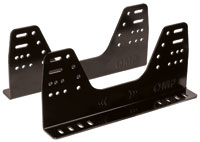 Click for a larger picture of OMP Aluminum Side-Mount Seat Brackets, Low (16 Holes), FIA