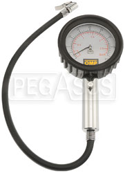Click for a larger picture of OMP 3 inch Tire Pressure Gauge, 0-40 psi, 0-2.5 bar