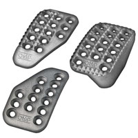 Click for a larger picture of OMP Cast Aluminum Pedal Pad Kit, Short Throttle