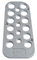 Click for a larger picture of OMP Cast Aluminum Dead Pedal, Flat