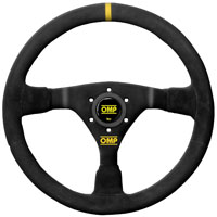Click for a larger picture of OMP WRC Mid-Depth Steering Wheel, Suede, 350mm (13.8")