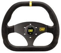 Large photo of OMP Kubic Steering Wheel, Suede, 310mm x 265mm, Pegasus Part No. OMP-OD1985-Color