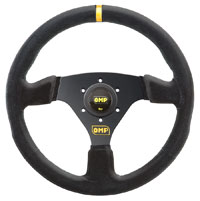 Click for a larger picture of OMP Targa Steering Wheel, Suede, 330mm (13")
