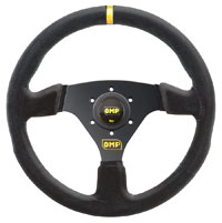 Large photo of OMP Targa Steering Wheel, Suede, 330mm (13