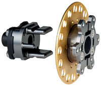 Click for a larger picture of OMP 2-Blade Quick Release Steering Hub, Weld-On