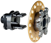 Click for a larger picture of OMP Quick Release Steering Hub, Weld-On w/ 11-pin Connector