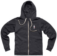 Click for a larger picture of OMP Racing Spirit Full Zip Hoodie, Driver Icon, Dark Grey