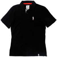 Click for a larger picture of OMP Racing Spirit Polo Shirt, Driver Icon, Black