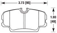 Click for a larger picture of PFC Racing Brake Pad, BMW E30, Front