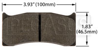 Pegasus Part No. PF736 - PFC Racing Brake Pad, Brembo/Wilwood, Swift 014a Click for a larger picture of PFC Racing Brake Pad, Brembo/Wilwood, Swift 014a