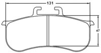 Click for a larger picture of PFC Racing Brake Pad,  ZR33 Caliper