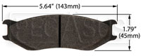 Click for a larger picture of PFC Racing Brake Pad, ZR34 Caliper