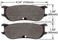 Click for a larger picture of PFC Racing Brake Pad, ZR43 Caliper