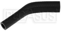 Click for a larger picture of Black Silicone Hose, 1" x 5/8" 45 deg. Reducing Elbow