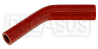 Click for a larger picture of Red Silicone Hose, 1" x 3/4" 45 deg. Reducing Elbow