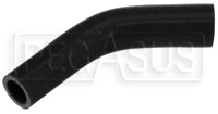 Click for a larger picture of Black Silicone Hose, 1 1/4 x 1" 45 deg. Reducing Elbow