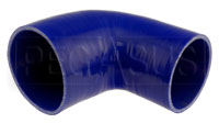 Click for a larger picture of Blue Silicone Hose, 4 x 3 1/2" 90 deg. Reducing Elbow