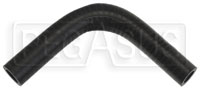 Click for a larger picture of Black Silicone Hose, 3/4" x 5/8" 90 deg. Reducing Elbow