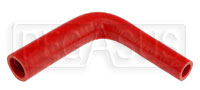 Click for a larger picture of Red Silicone Hose, 1" x 5/8" 90 deg. Reducing Elbow