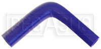 Click for a larger picture of Blue Silicone Hose, 1" x 3/4" 90 deg. Reducing Elbow