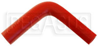 Click for a larger picture of Red Silicone Hose, 1" x 3/4" 90 deg. Reducing Elbow