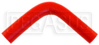 Click for a larger picture of Red Silicone Hose, 1" x 7/8" 90 deg. Reducing Elbow